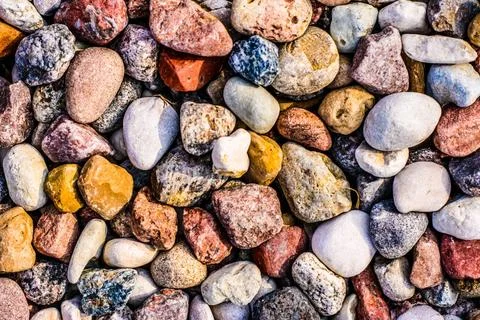 Stone pebbles background texture, landscape architecture Landscape archite... Stock Photos