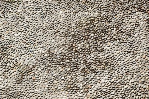 Stone pebbles texture background for interior exterior decoration and industrial Stock Photos