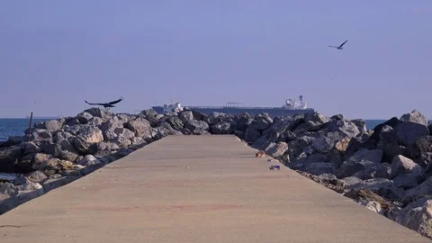 Stone pier Video stock 72125225