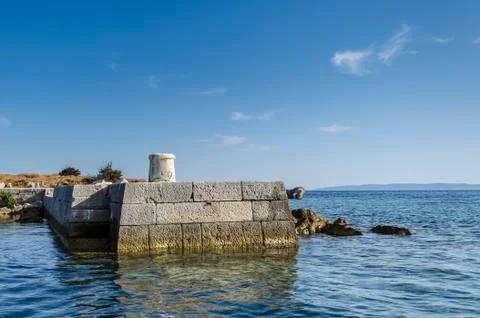 Stone pier Stock Photos