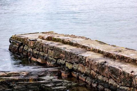 Stone pier Foto stock