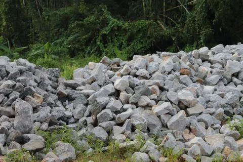 Stone pile. Foto stock