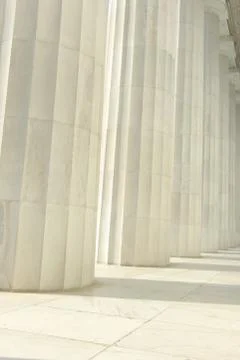 Stone pillars in a row Foto stock