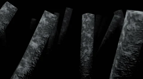 Stone pillars.Seamless loop Stock Footage 46524629