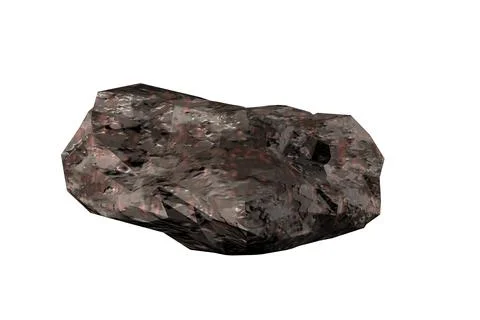 Stone pink shards texture white background 3d rendering Stock Illustration