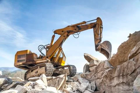 Stone pit - quarry Stock Photos