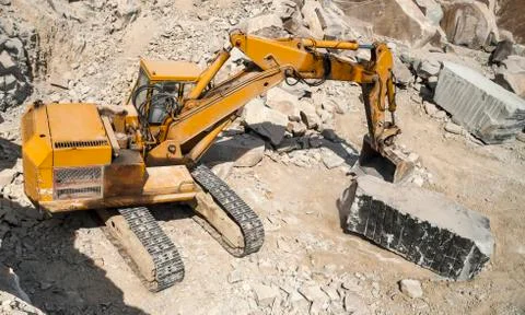 Stone pit - quarry Stock Photos