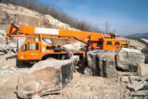 Stone pit - quarry Stock Photos