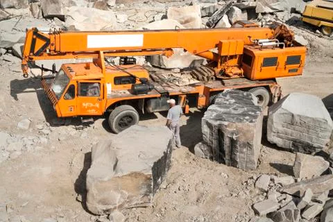 Stone pit - quarry Stock Photos