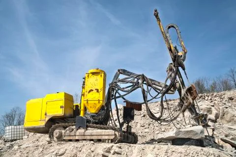Stone pit - quarry Stock Photos