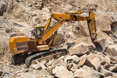 Stone pit - quarry Foto stock