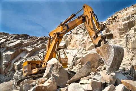 Stone pit - quarry Stock Photos