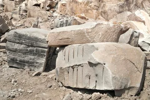Stone pit - quarry Stock Photos