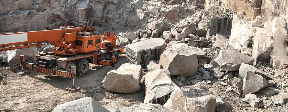 Stone pit - quarry Stock Photos