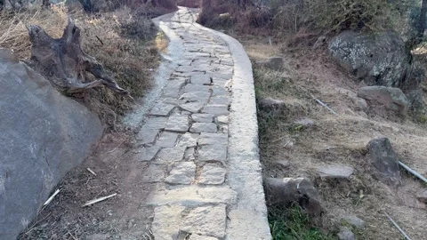 Stone pitching Stock Footage 327385711