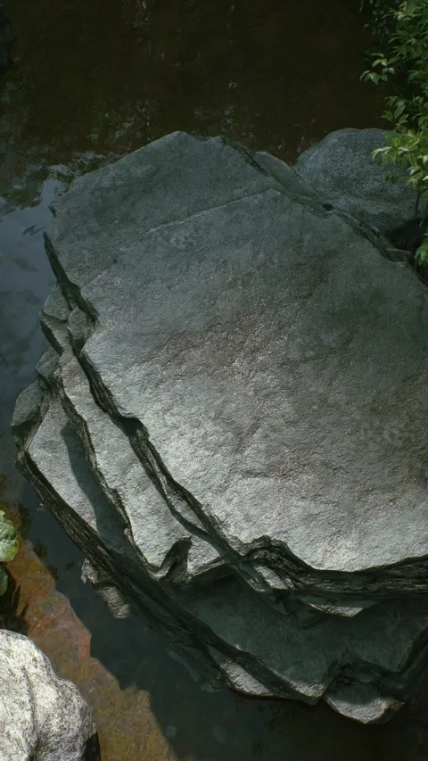 Stone platform 5 Stock Footage 317543589