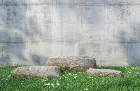 Stone podium Stock Photos