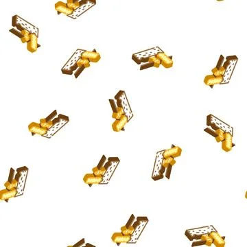 Stone press olive isometric icon seamless pattern Stock Illustration