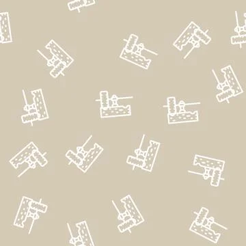 Stone press olive line vector seamless pattern Illustrazione stock
