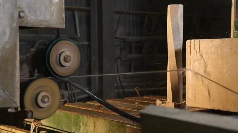 Stone processing factory Video stock 48954057