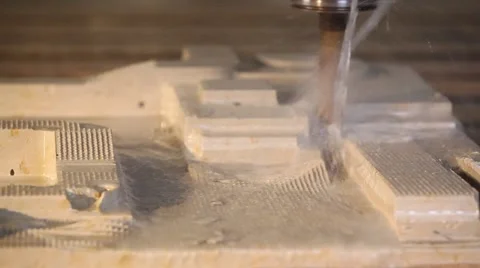 Stone processing factory Video stock 48954481