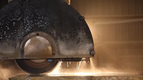 Stone processing factory Video stock 48954496