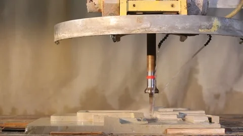 Stone processing factory Video stock 48954607