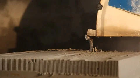 Stone processing factory Video stock 48954709