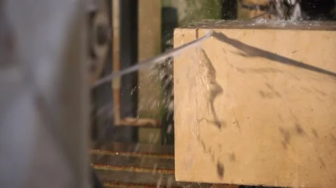 Stone processing factory Video stock 48954757