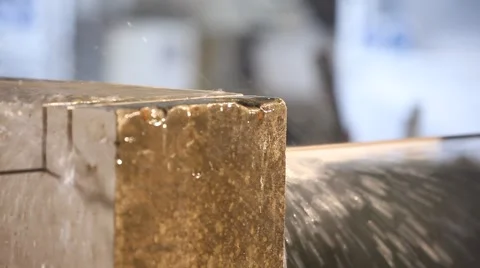 Stone processing factory Video stock 48954829