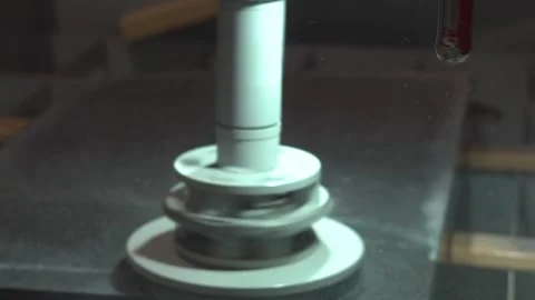 Stone Processing Process on Industrial Equipment Stock Footage 301308512