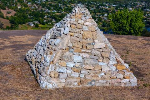 Stone pyramid Stock Photos