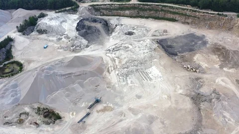 Stone quarry and forest Stock Footage 110628843