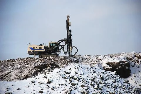 Stone quarry Foto stock