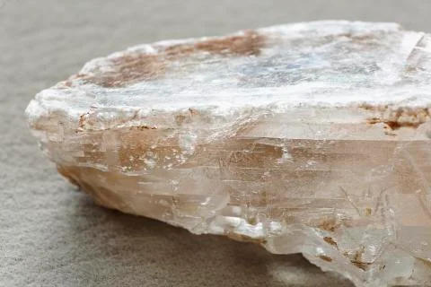 Stone quartz on white background. Stock Photos