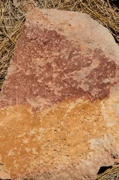 Stone with reddish colors. Stock Photos