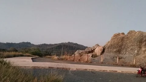 A stone resembles a human face Stock Footage 237921853