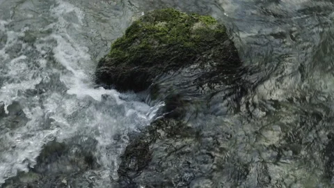Stone in the River panning up Video stock 139131919