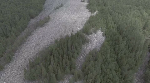 The stone river in the Urals Stock Footage 65751970