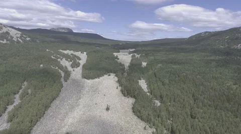 The stone river in the Urals Stock Footage 65752669