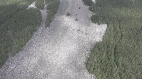 The stone river in the Urals Stock Footage 65753356