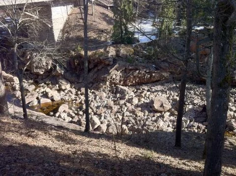 Stone riverside 스톡 사진