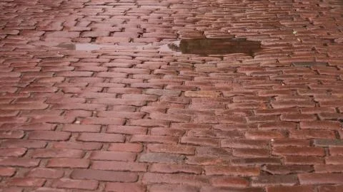 Stone road cobble texture background Foto stock