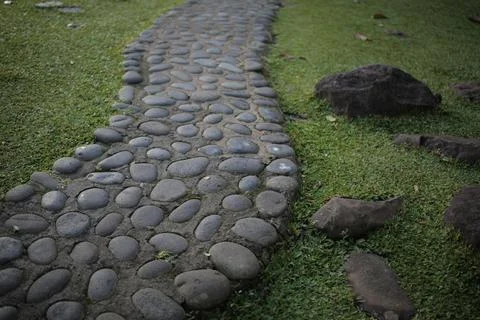 Stone road texture Stock Photos