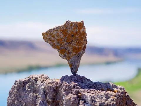 Stone on the rock Stock Photos