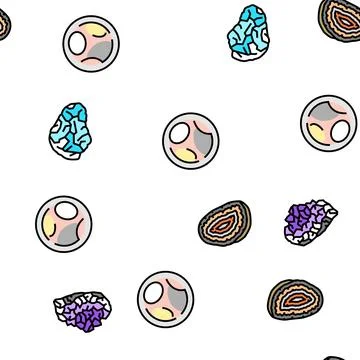 Stone rock texture nature vector seamless pattern Stock Illustration