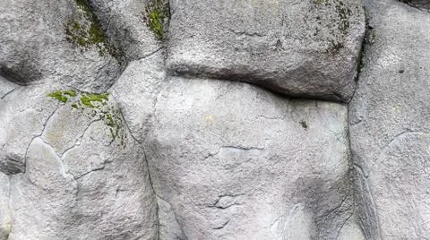 Stone rock texture or background. Gray rocky uneven surface, natural seamless Stock-Fotos
