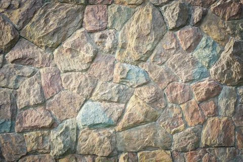 Stone rock wall texture background Stock Photos