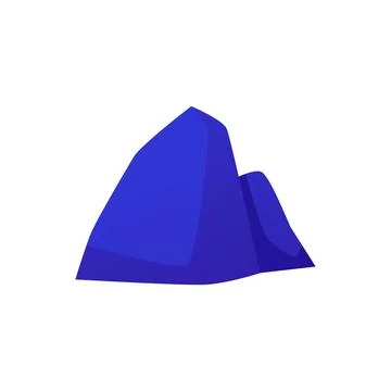 Stone rocks vector icon, cobblestones and debris of the mountain, granite s.. Stock Illustration