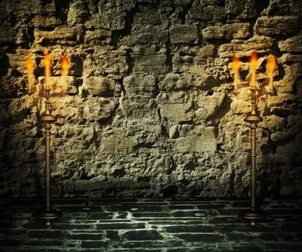Stone room backdrop 스톡 일러스트